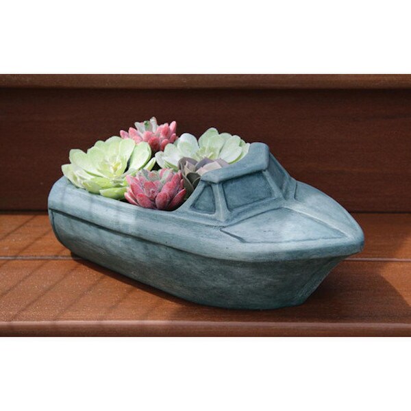 Boat Garden Planter Cement